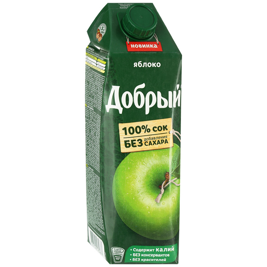 Сок Добрый 1 литр яблоко