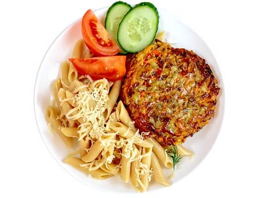 Овощная котлета с гречкой