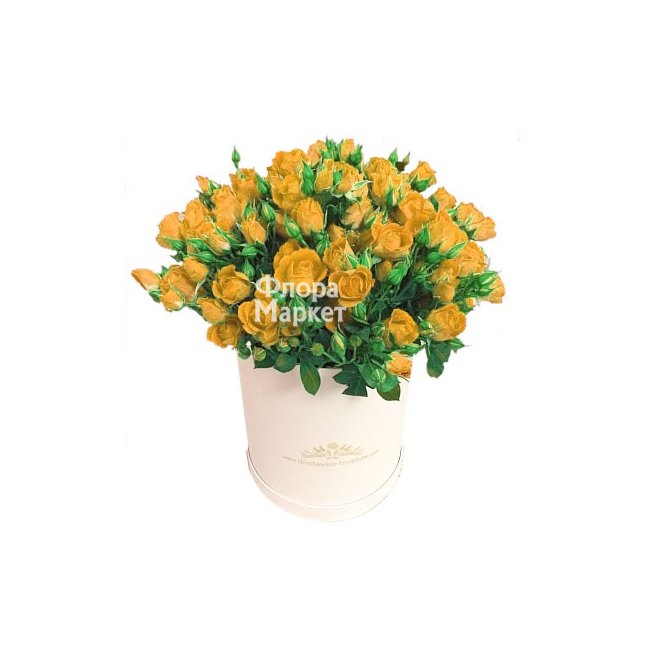 Коробка кустовых роз