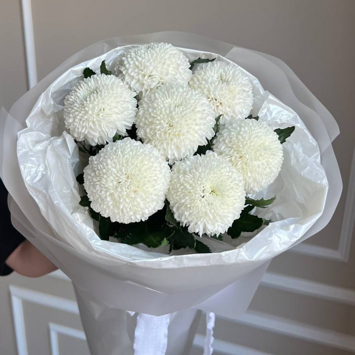 Моно букет из хризантем (предзаказ)