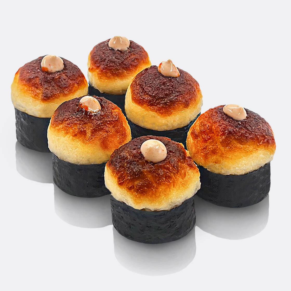 Запеченный ролл с сёмгой-терияки