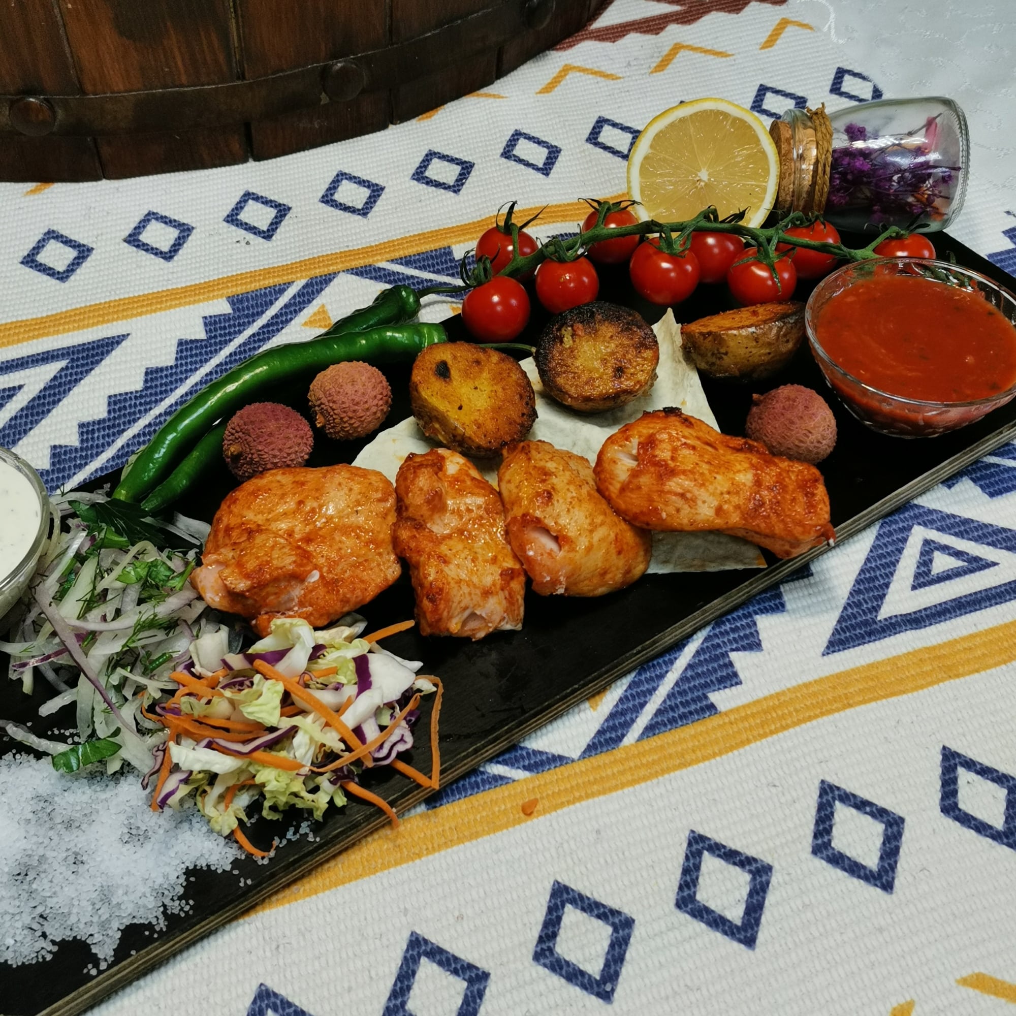 Шашлык из куриного филе