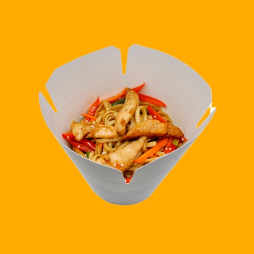 WOK пшеничная лапша с курицей