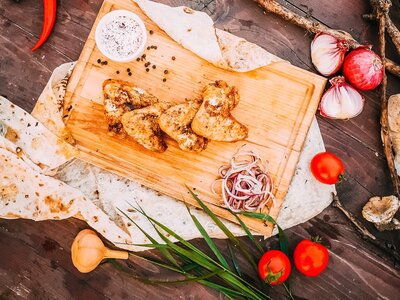 Шашлык из куриных крыльев