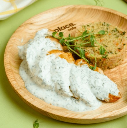 Куриная грудка с киноа