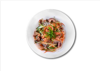 Фунчоза с морепродуктами 250 гр.
