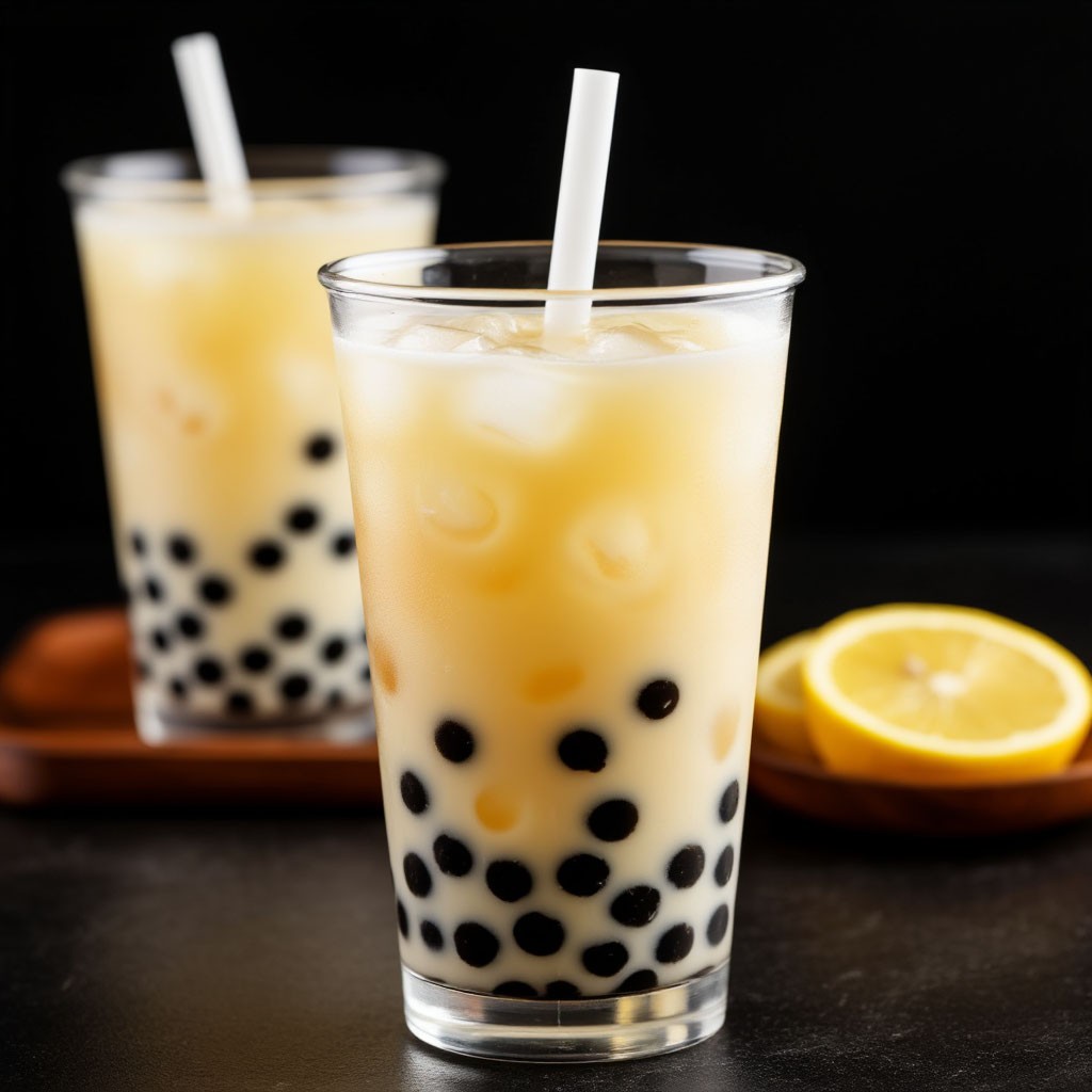 Bubble tea Пломбир с клубникой