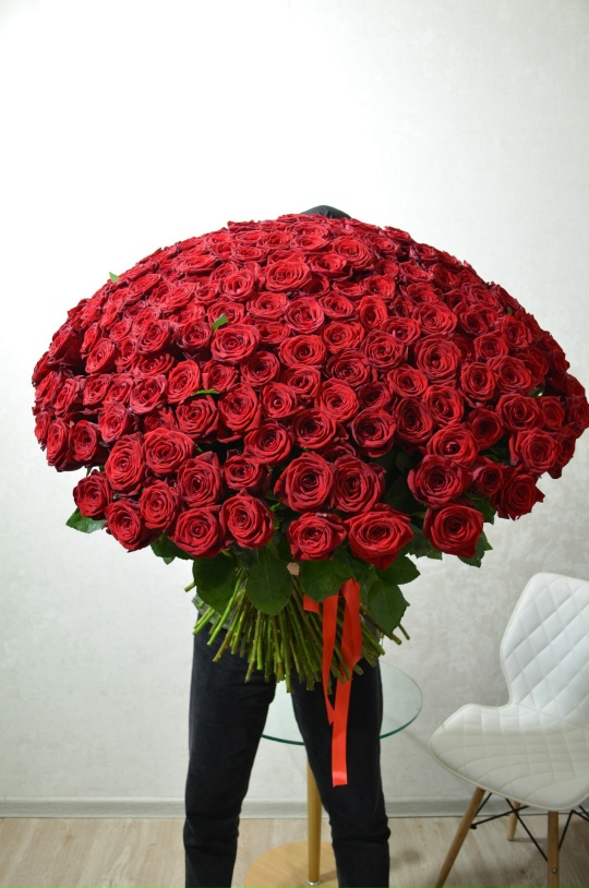 Букет 201 Роза 60см (Красные)