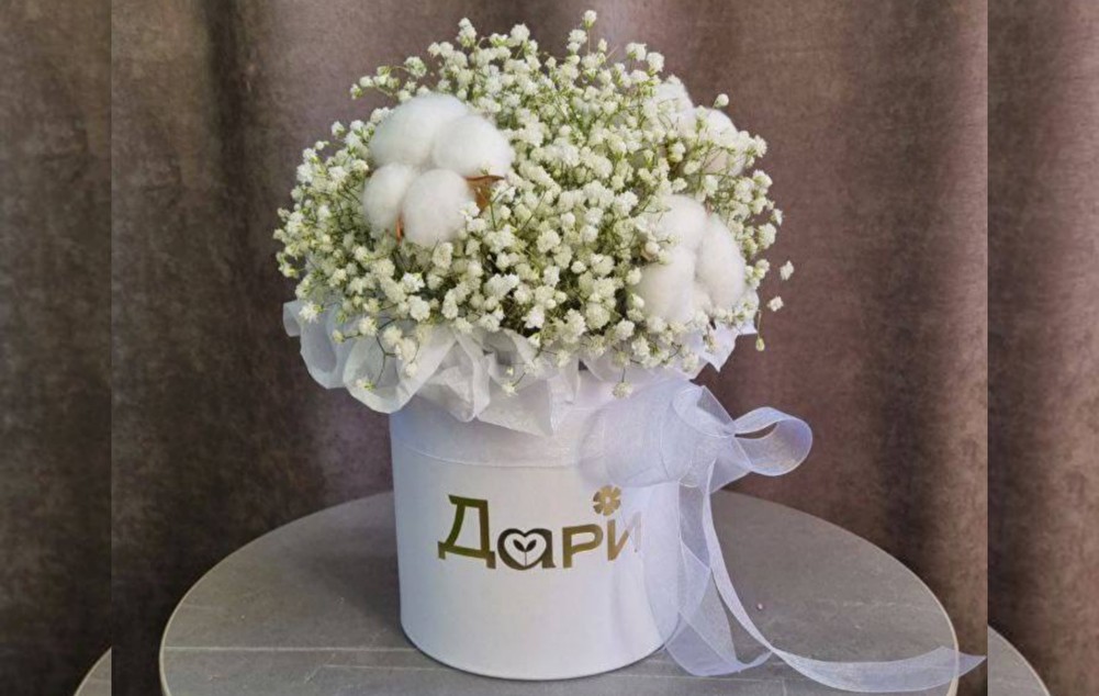 №69 Гипсофила с хлопком в коробочке M