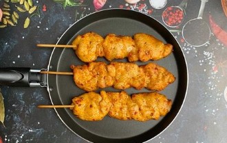 Сатай-шашлык куриный на шпажке 3 шт