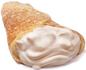 Блин со сметанным кремом 