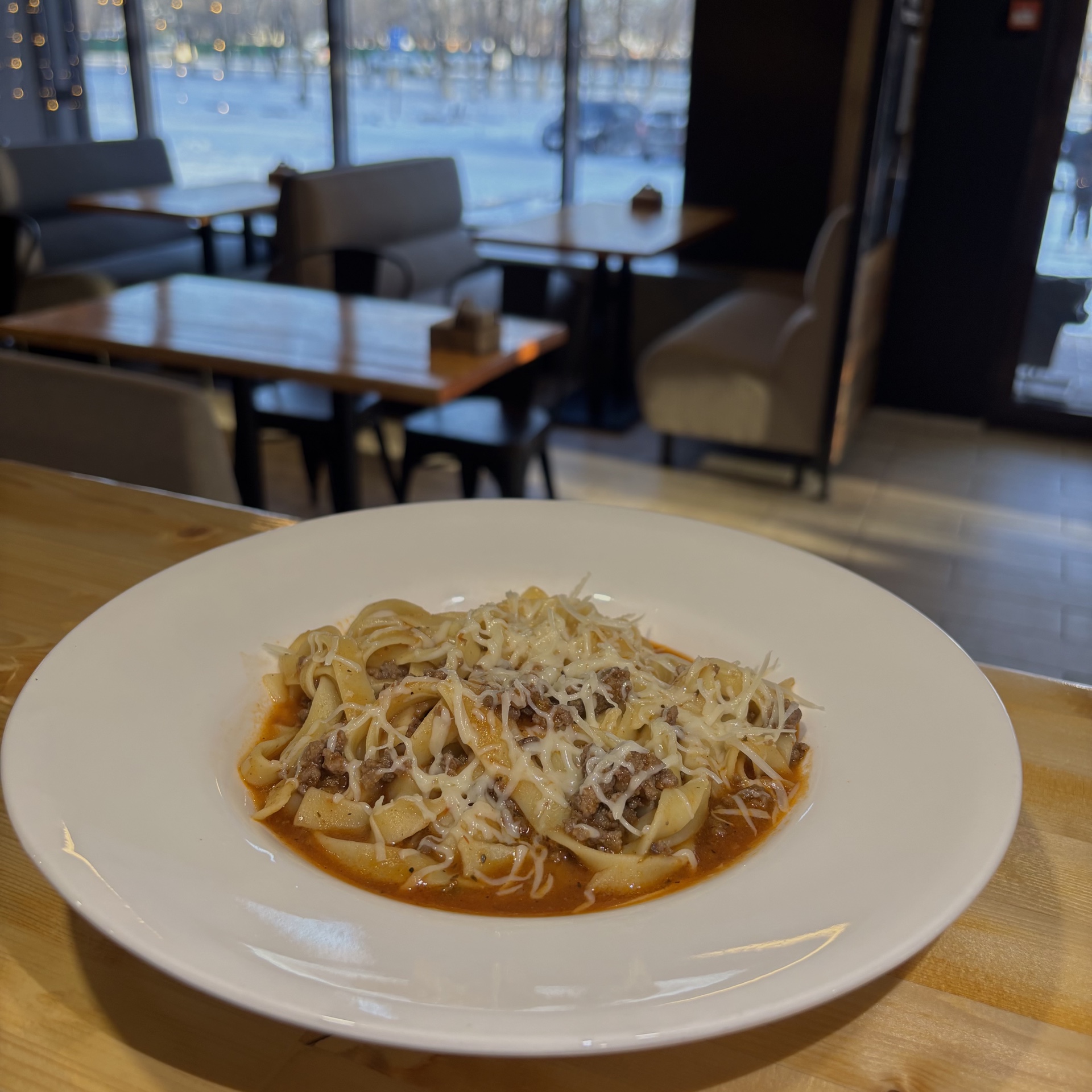 Паста с говядиной