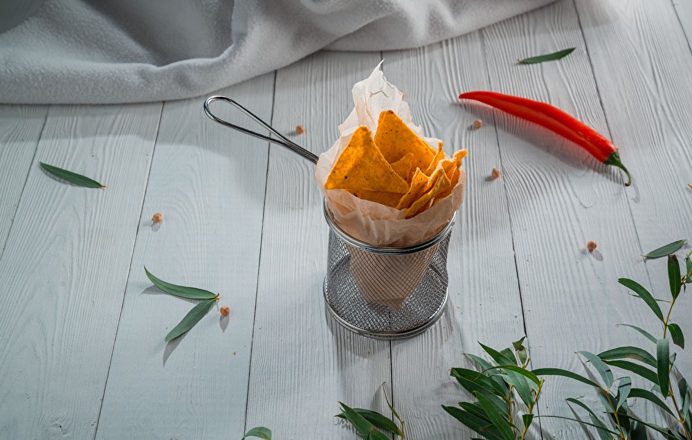 Начос с сырным соусом