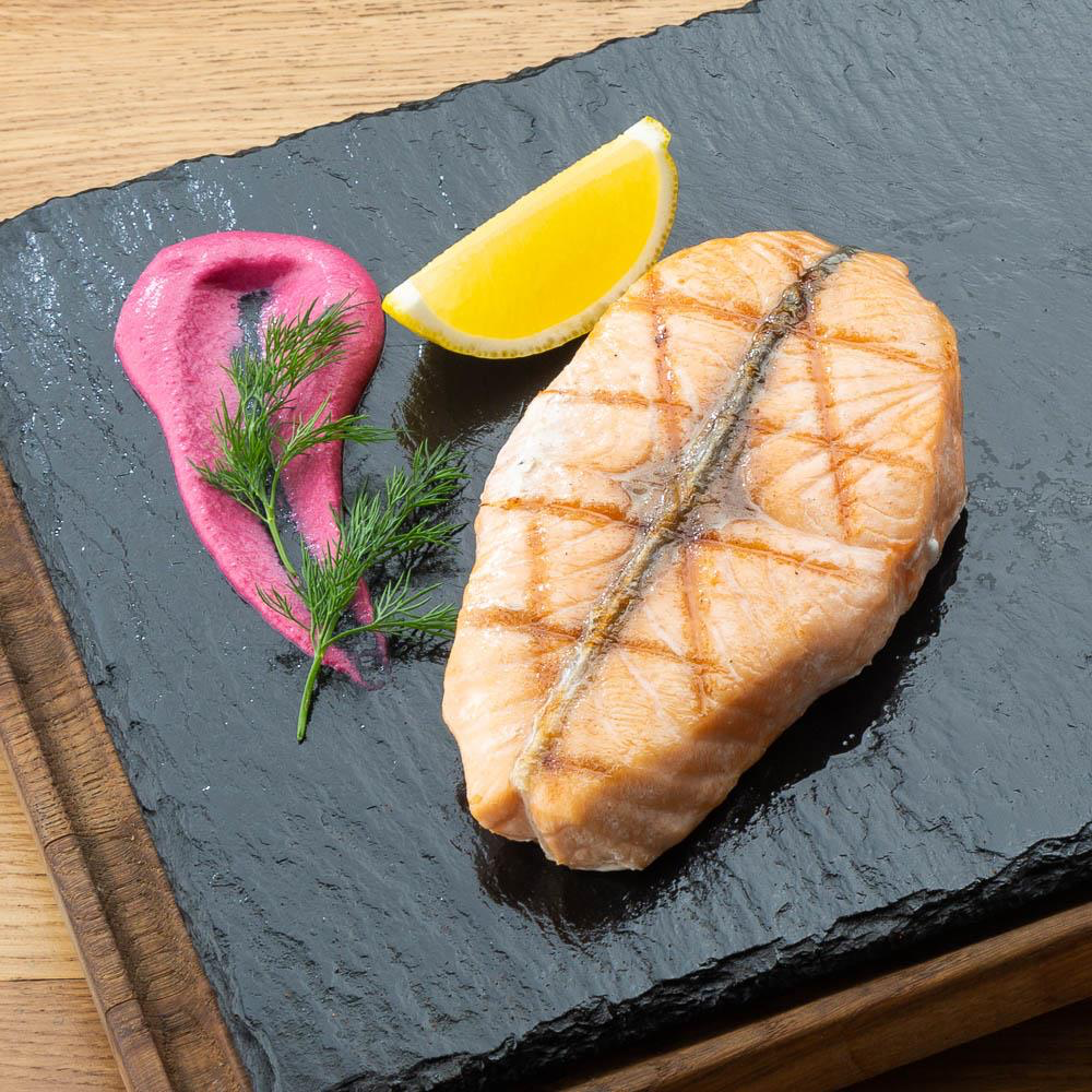 Cтейк из филе форели гриль