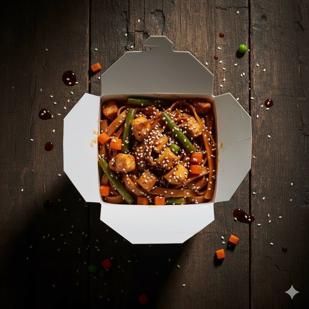 Wok с курицей удон