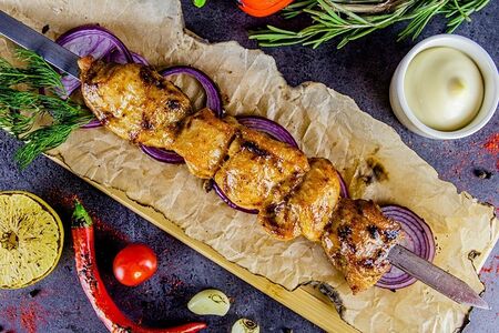 Шашлык из курицы без косточки