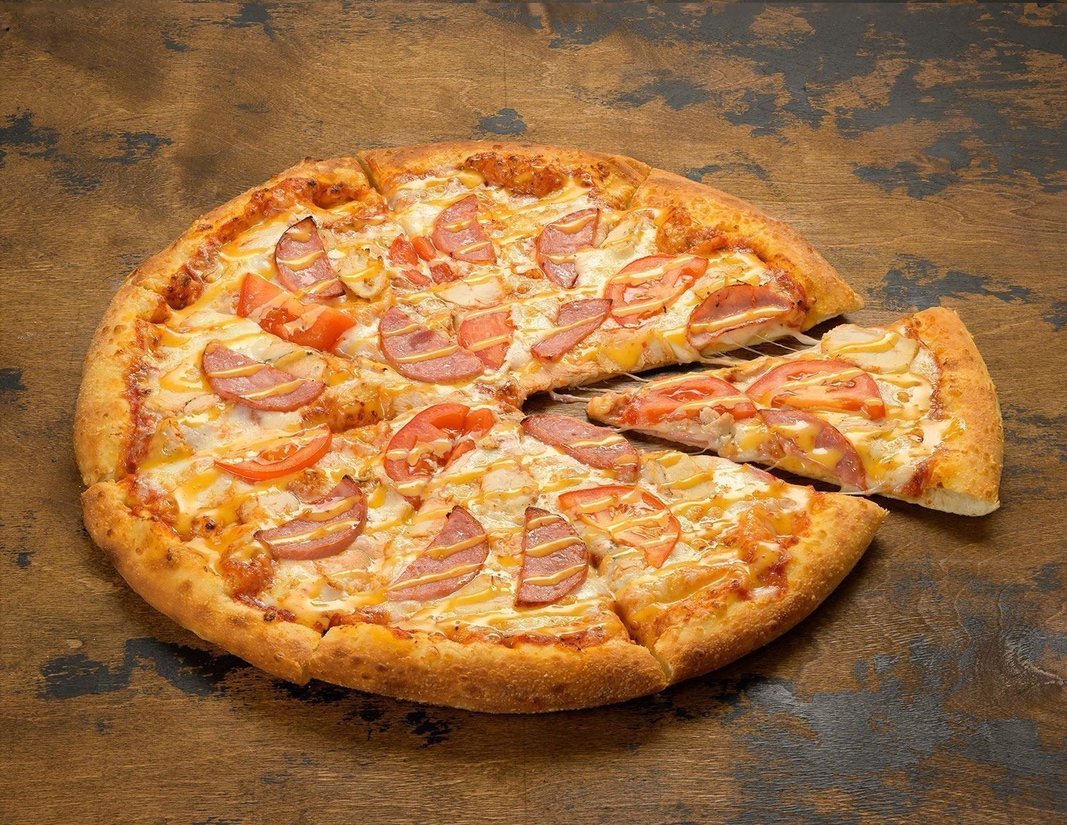 Пицца Курица с ветчиной 23 см