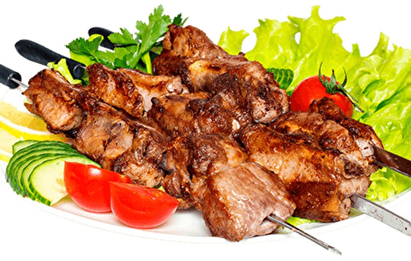 Шашлык из свинины шея