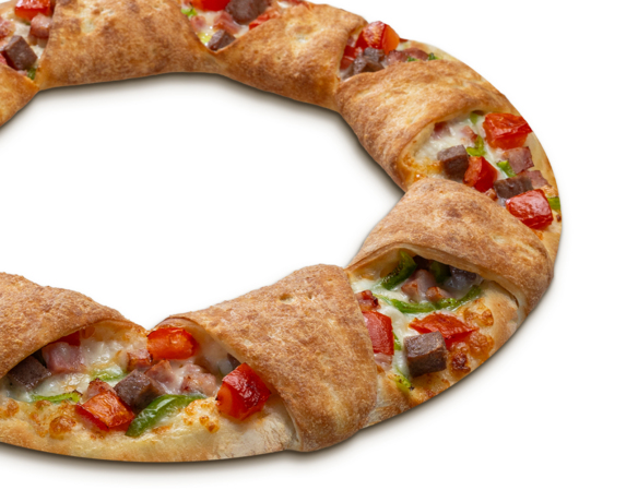 Рождественский венок Тонкое тесто 35см