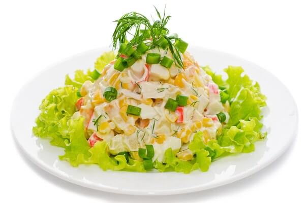 Легкость с крабовыми палочками 200 гр.