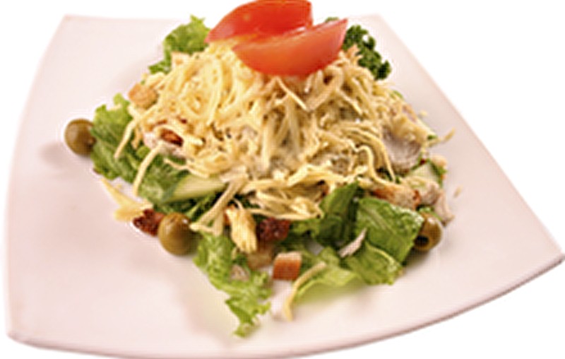 Салат Цезарь Лосось