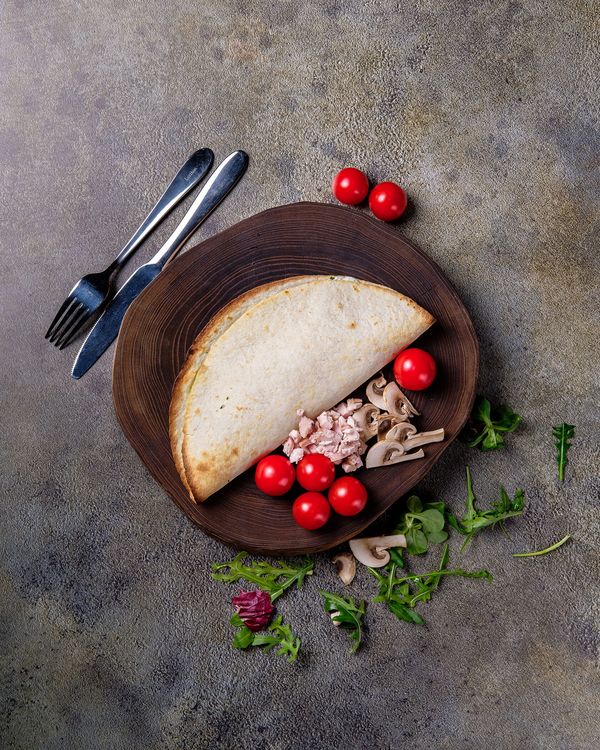 Пападиас с курицей и грибами