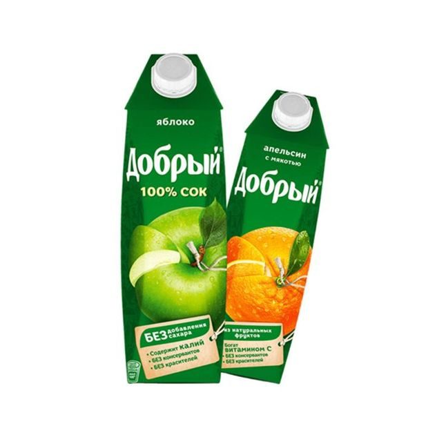 Сок "Добрый" в ассортименте 1 литр