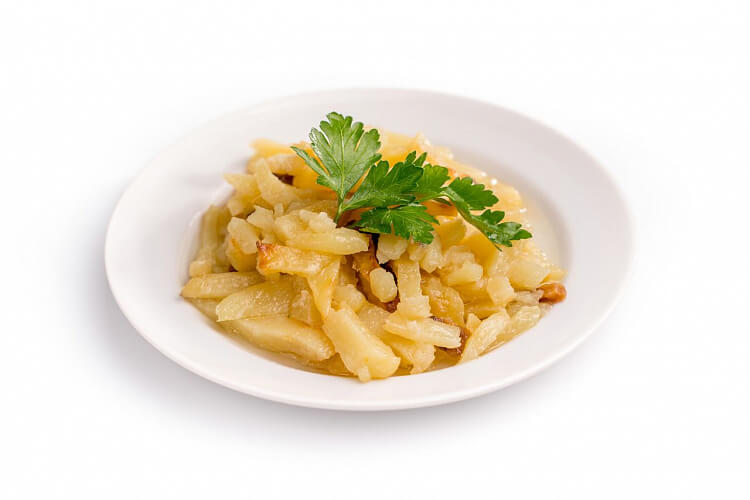 Картофель жареный с чесноком 250