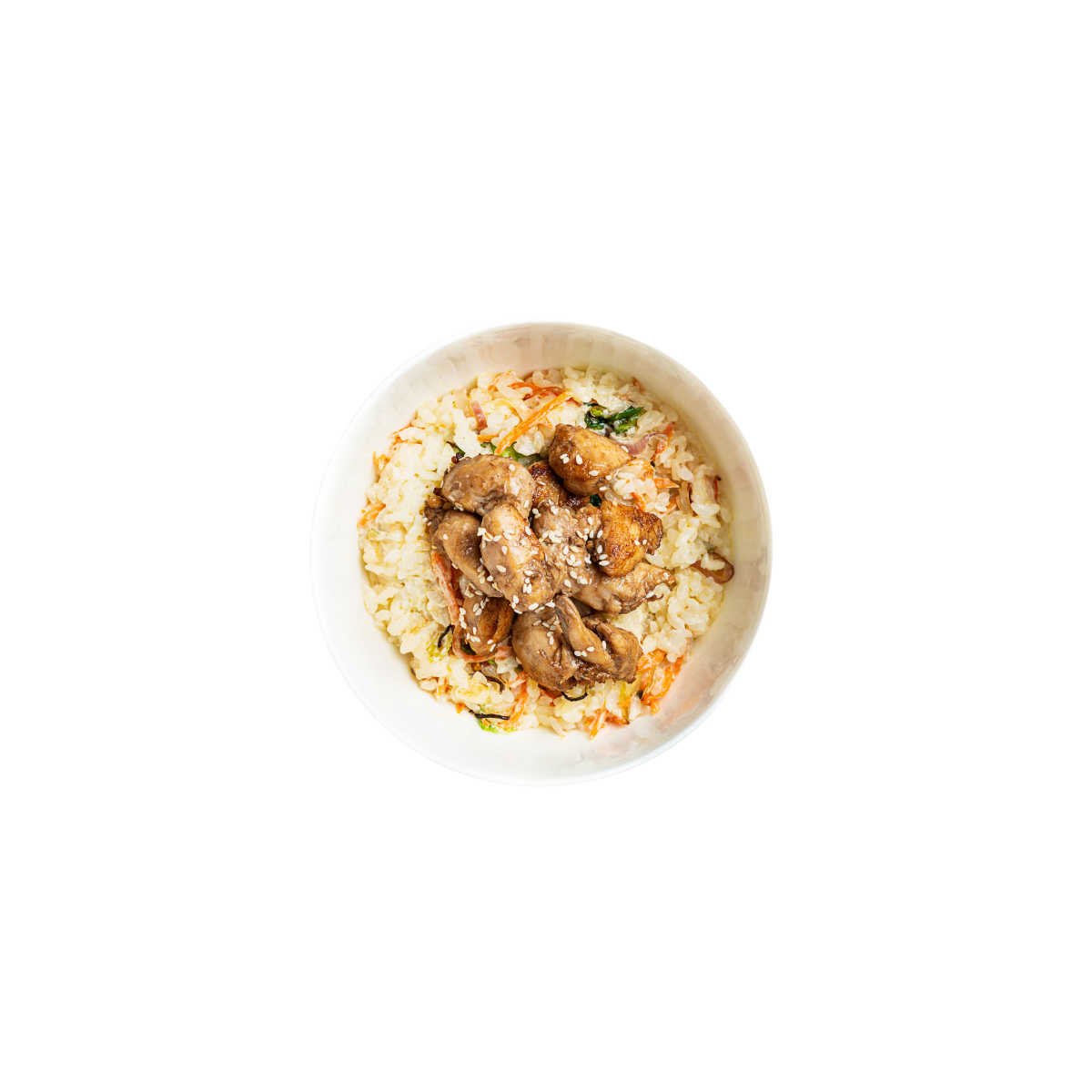 Рис в сливочном соусе с курицей