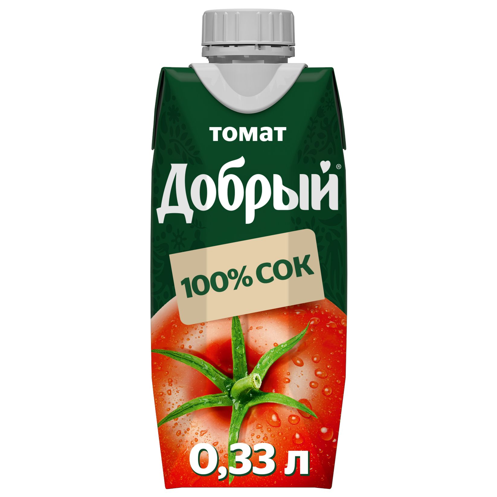 Сок ДОБРЫЙ томатный с сахаром и солью 330 мл
