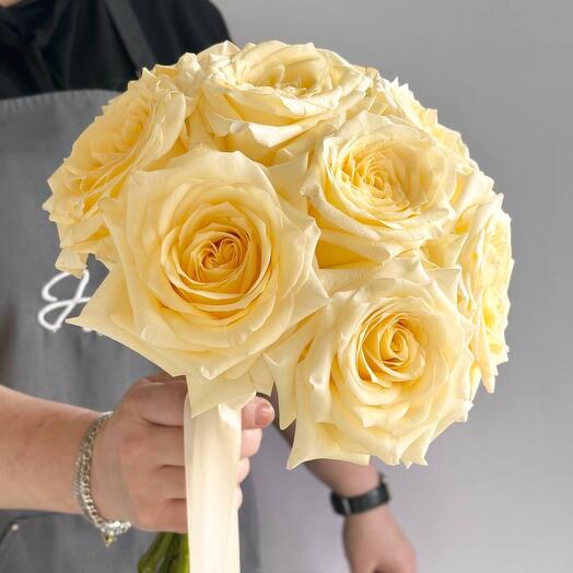 Свадебный букет «Тепло любви из роз