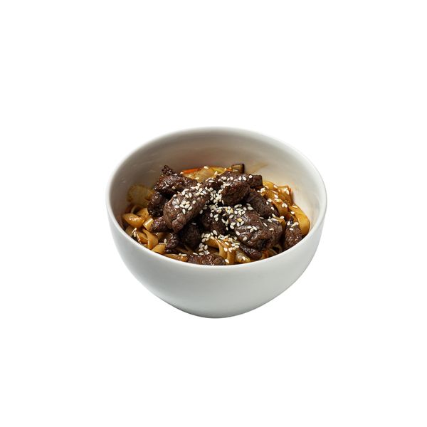 Удон в устричном соусе с говядиной