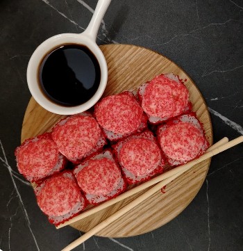 Запечённая Калифорния с крабом