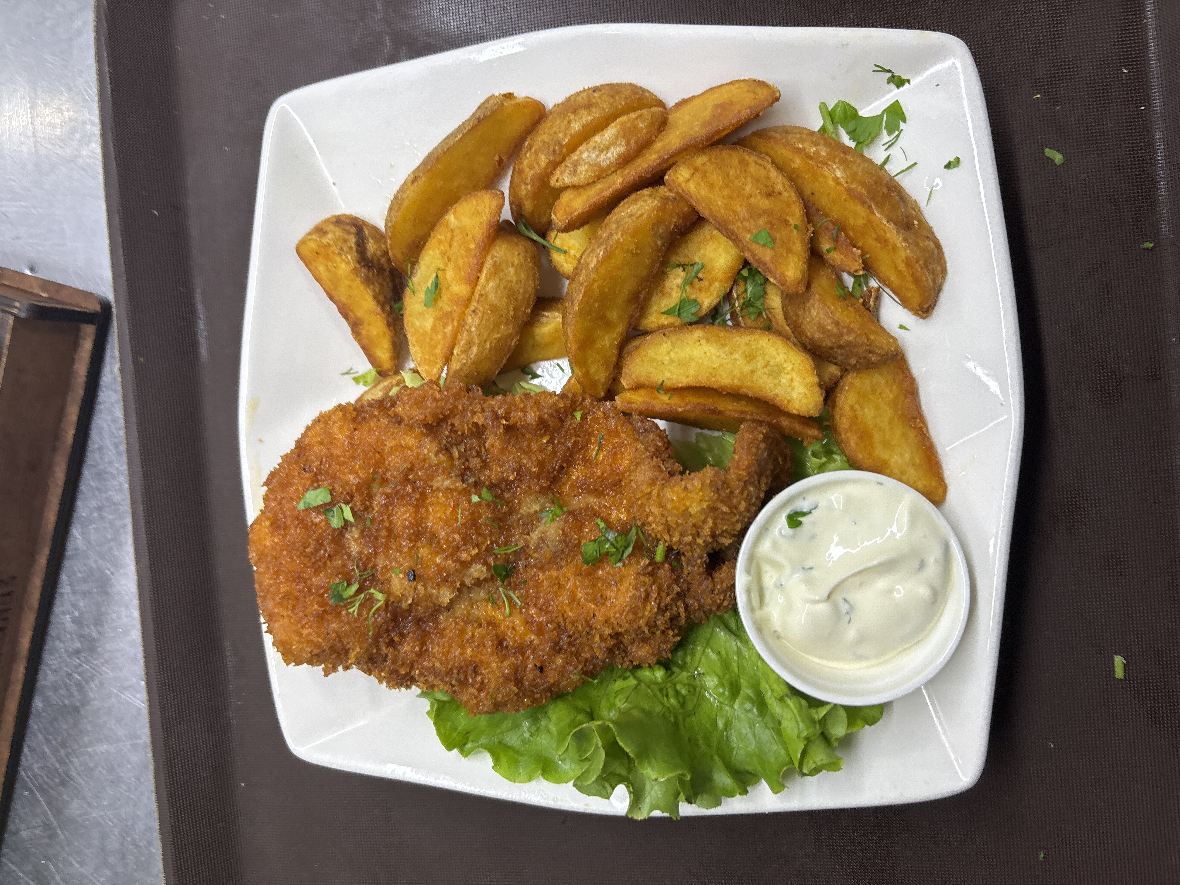 Куриное филе на гриле +карт по деревенск