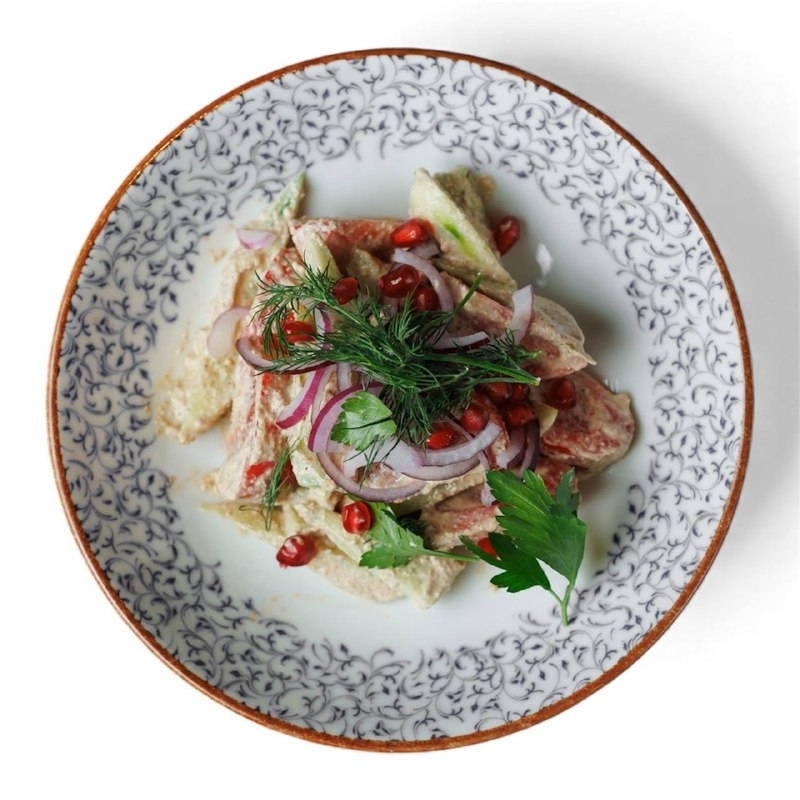 [Д] Грузинский овощной с ореховой заправкой