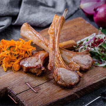 Шашлык из бараньей корейки (пистолетики)