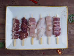 Шашлычок из крыльев цыпленка