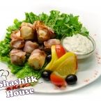 Шашлычки Гребешок в беконе