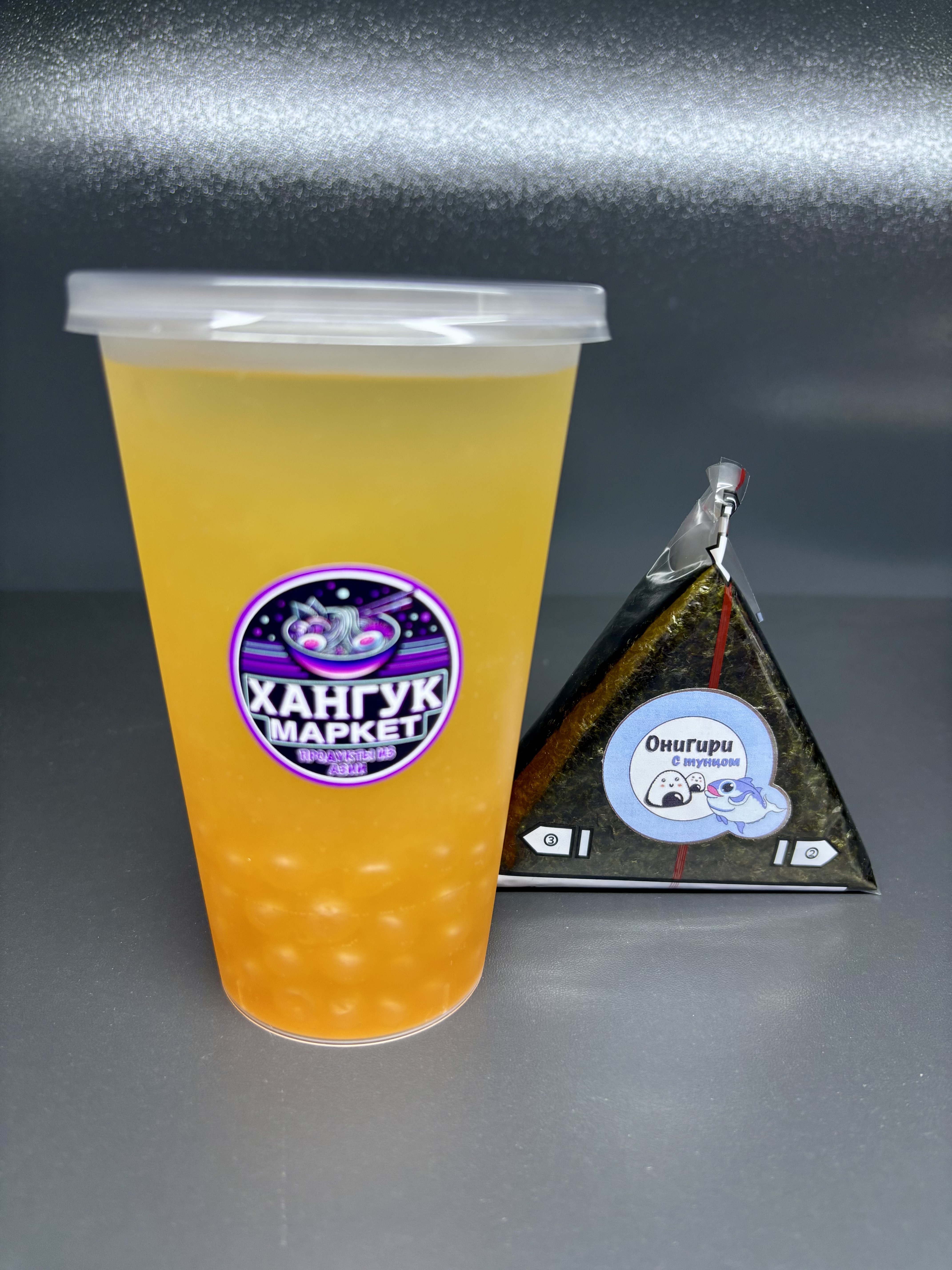 Бабл ти +онигири