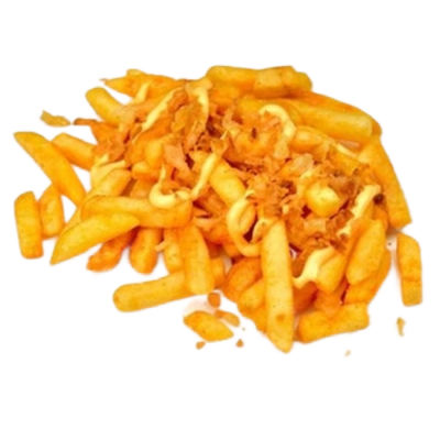 Картофель фри с сырным соусом