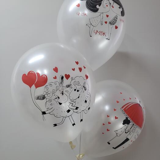 Набор из 3-х шаров Влюбленные