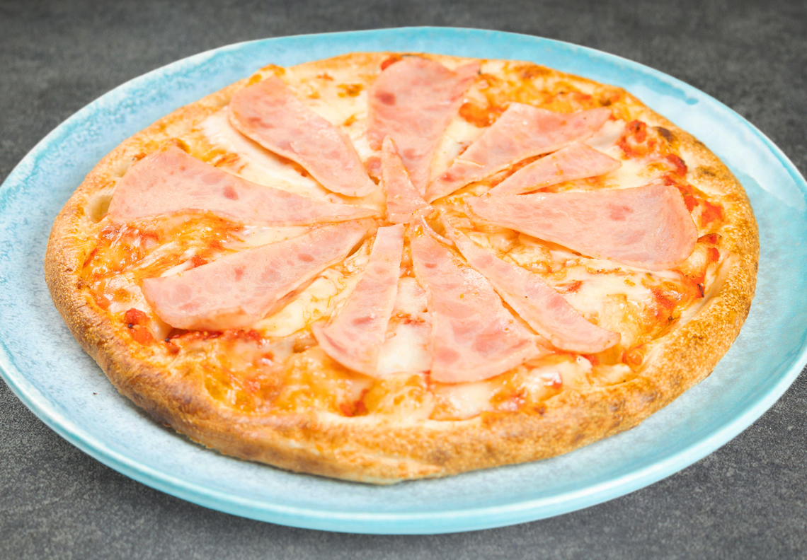 Пицца Детская с ветчиной тонкое тесто
