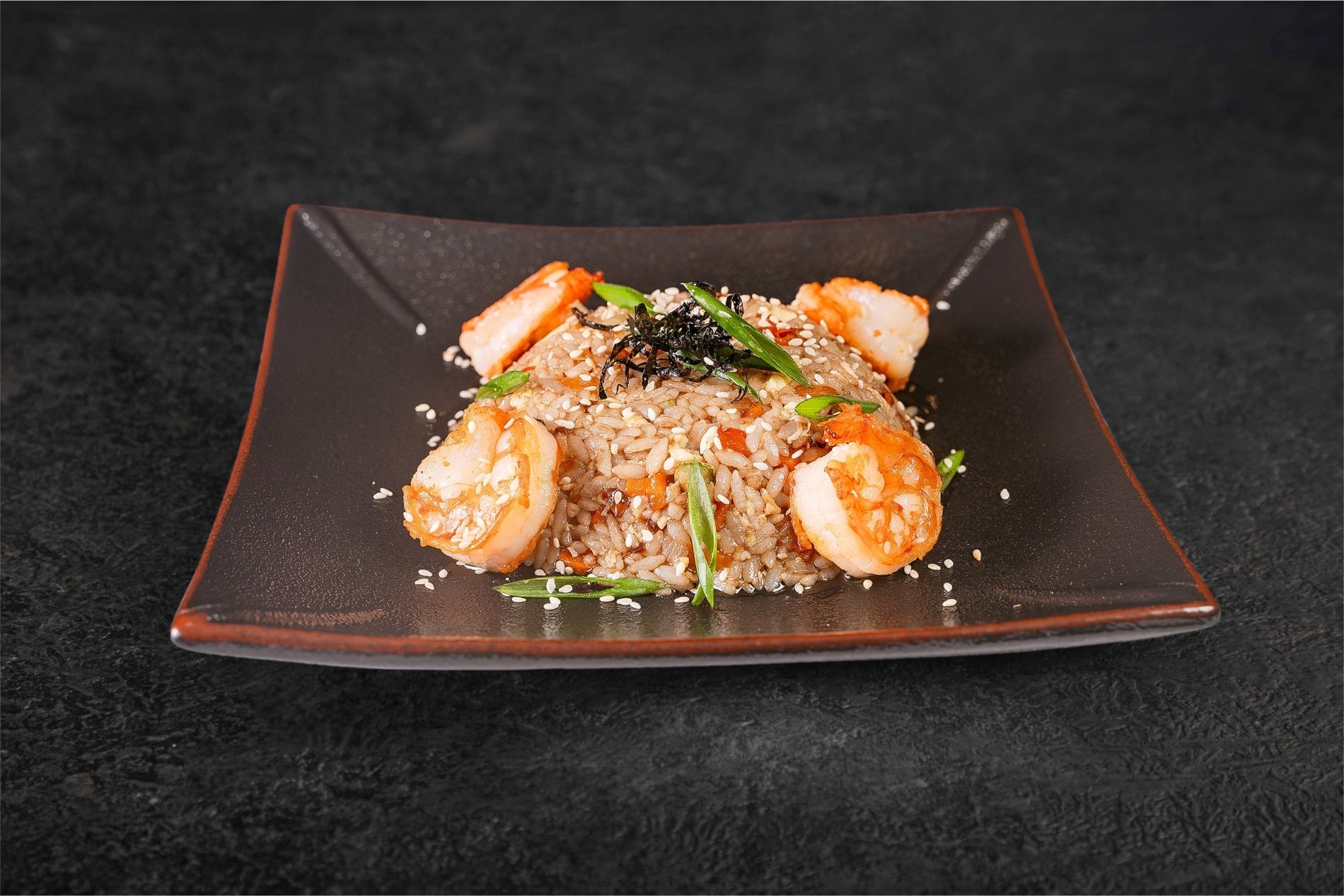 Тяхан с креветкой