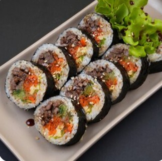 Кимпаб с говядиной 8 шт.