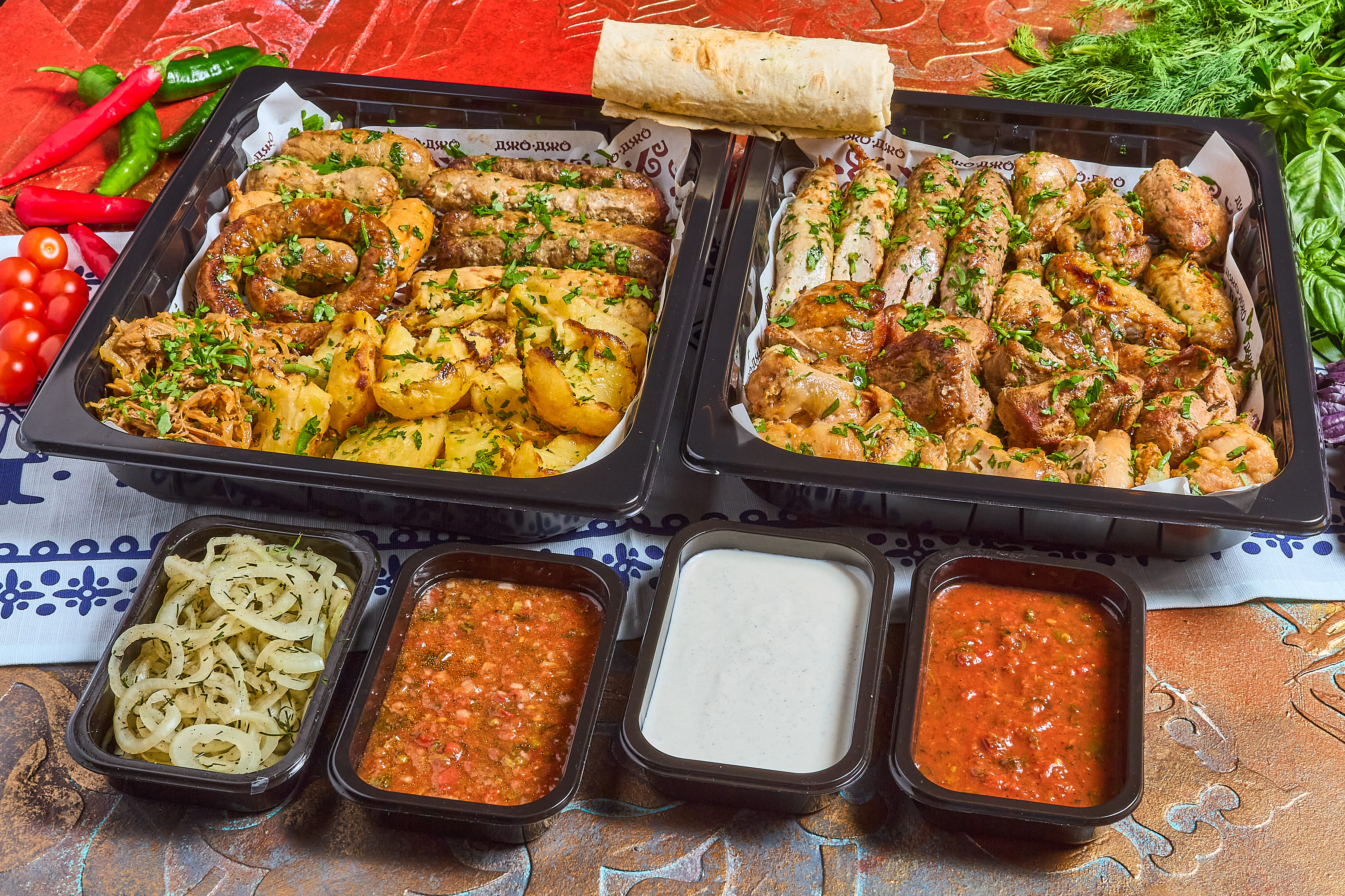 Мясное пиршество "Генацвале" - 6 персон