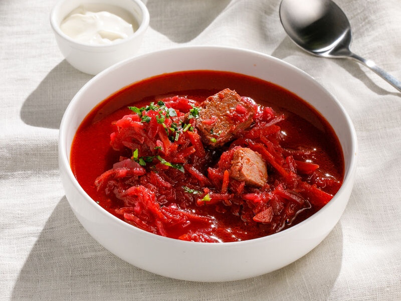 Борщ с говядиной