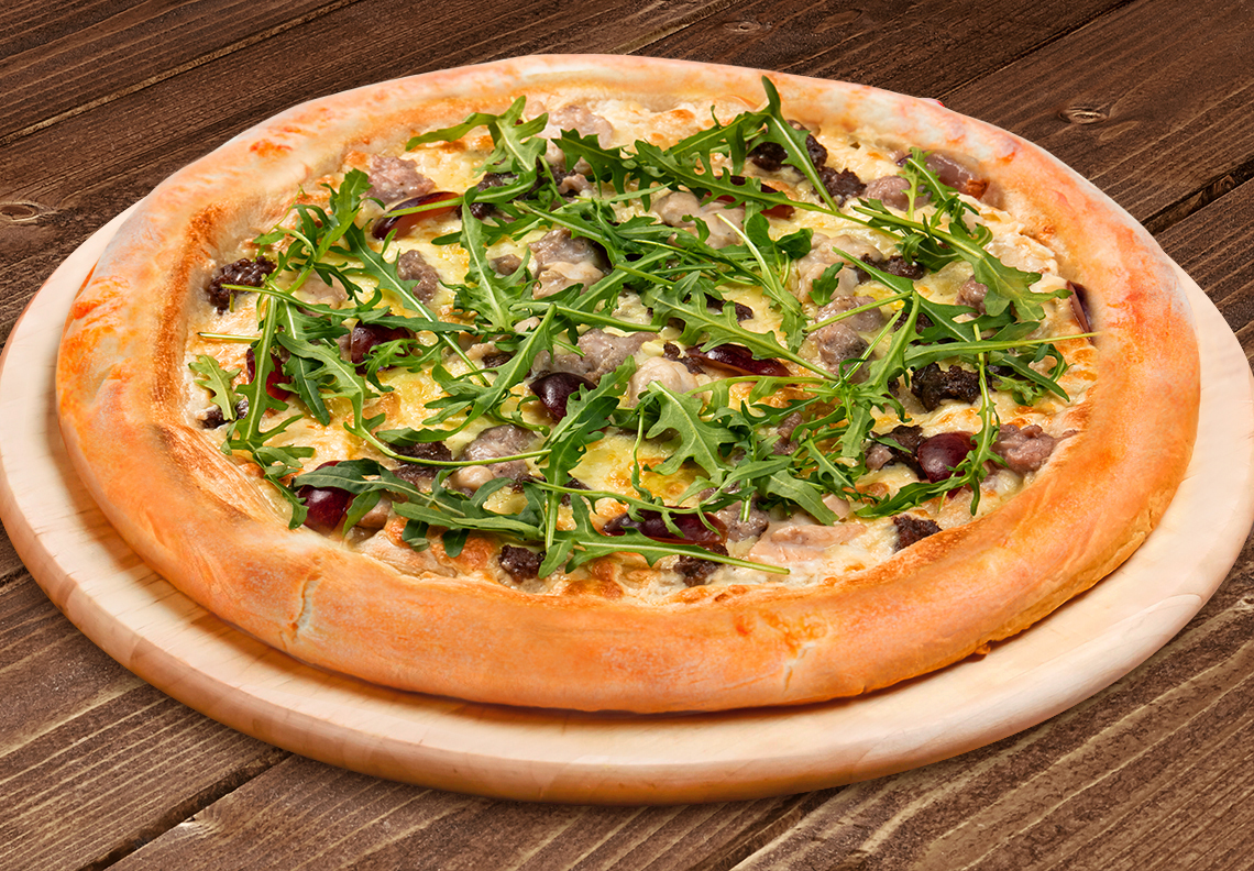 Пицца Мясная карри 30 см на тонком тесте