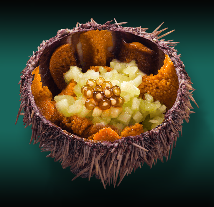 Ежи с топпингом огурец-яблоко 3шт