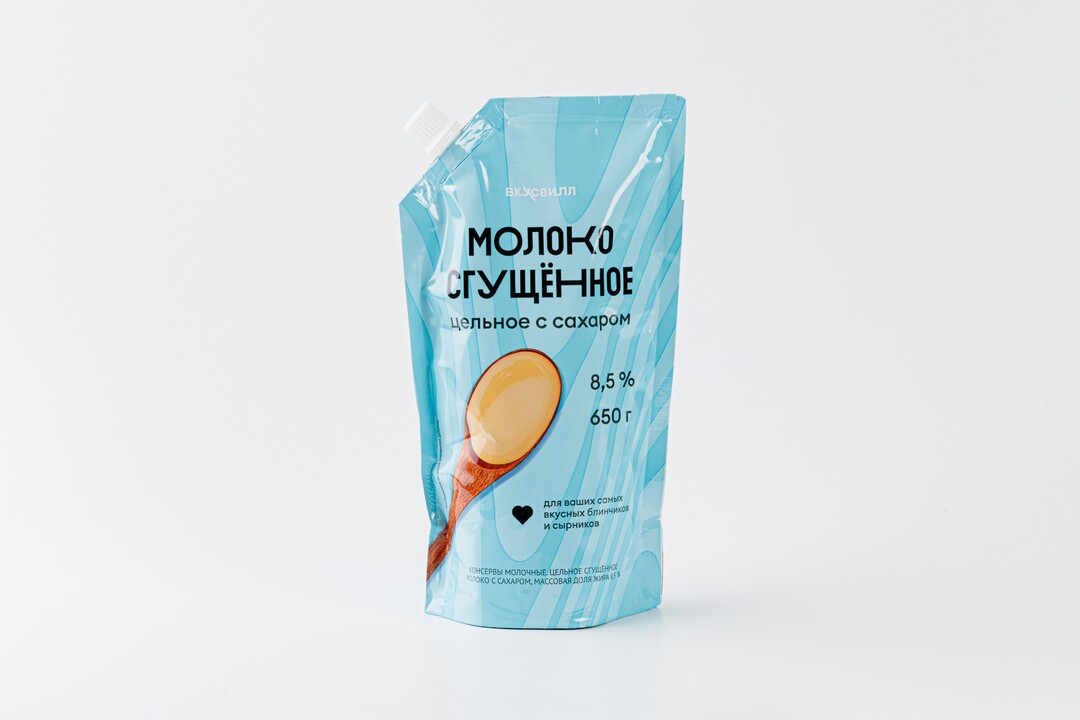 Молоко сгущенное цельное с сахаром, 650 г