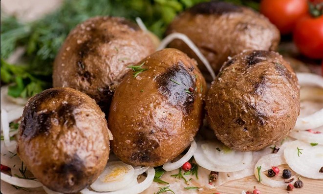 Шашлык из картофеля